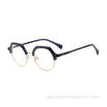 Half Rim Solid Eyewear Acetate Round High Quality Eyewear Frame